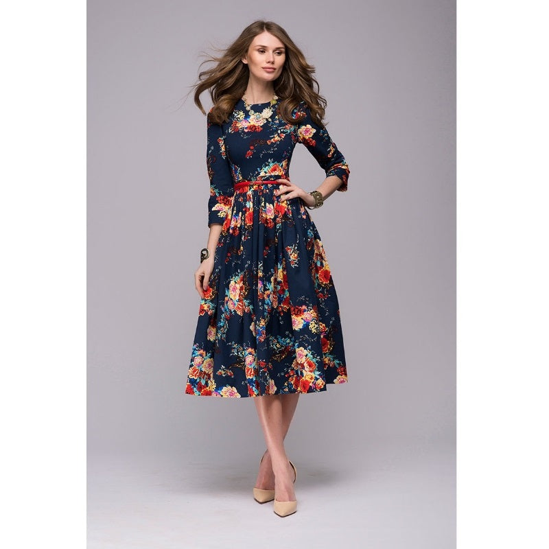 Women casual knee-length dress 2018 – Clothinger