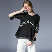 Load image into Gallery viewer, 2018 Spring Summer Floral Cute Chiffon Blouses Maternity Clothes